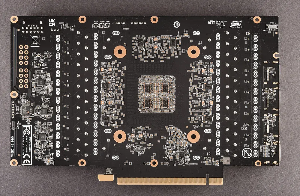 PCB spate placă video pentru diagnosticare componente